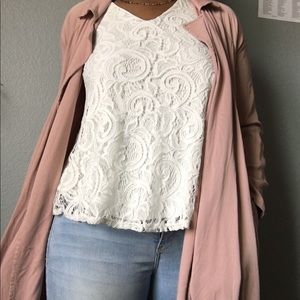Forever 21 pink cardigan